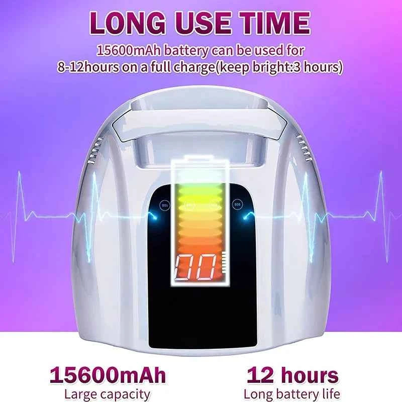 96W Cordless Mirror-Reflective UV/LED Nail Station – Wireless High Performance Rechargeable Dryer