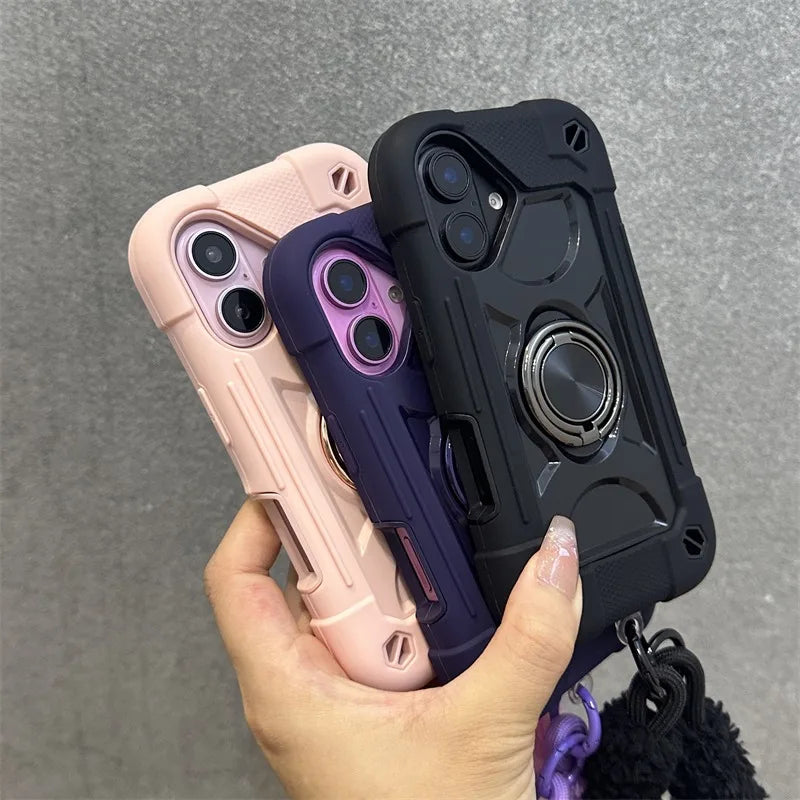 3 in 1 Heavy Duty Shockproof Case - for iPhone 17 Series - Phone Cases & Covers