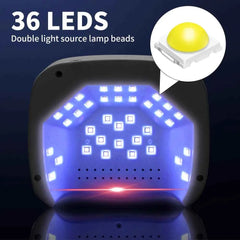Professional Wireless HD Smart UV/LED Nail Station – High Capacity Rechargeable Curing Lamp