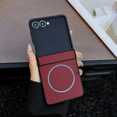 Magsafe Carbon Fiber Pattern Case Samsung Galaxy Z Flip Series by Snagg A Phone Case