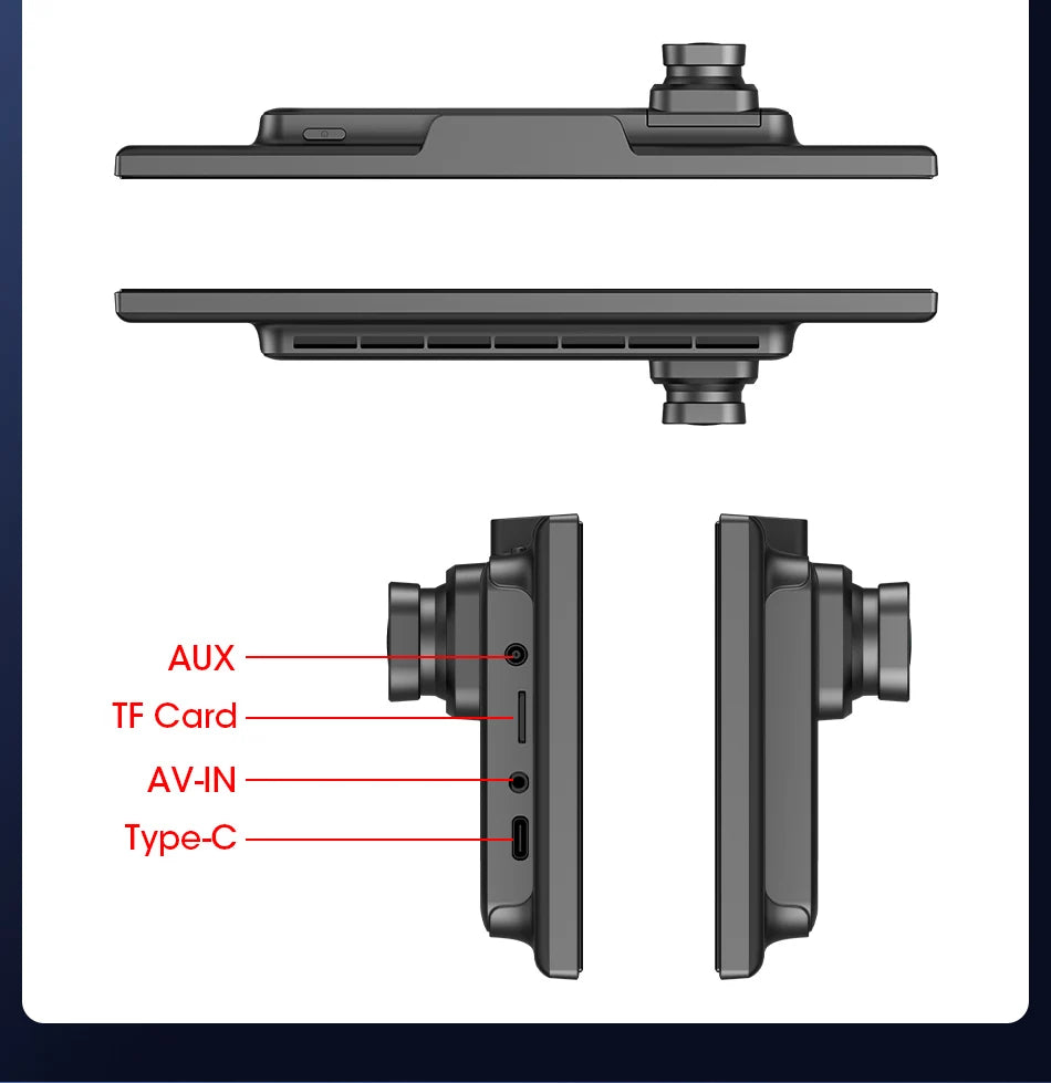 11.26" 4K Car DVR – Portable Dash Cam with Wireless CarPlay, Android Auto & 5G WiFi Navigation by Snagg A Car DVR