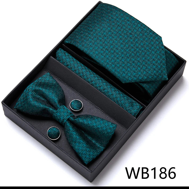 Men’s Luxury Tie & Bow Set - WB186 - Others In Fashion