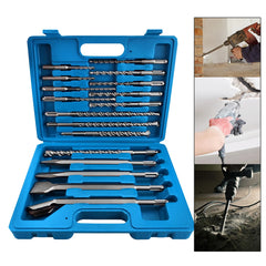 17Pcs SDS Plus Hammer Drill Bit Set