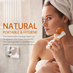 Dual Head Metal Ice Roller – Cooling Facial & Body Massage