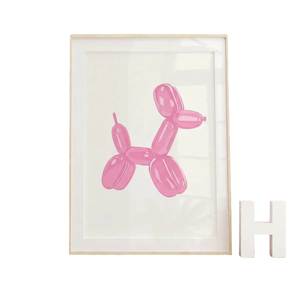 Modern Preppy Balloon Dog Canvas Print by Snagg A Print