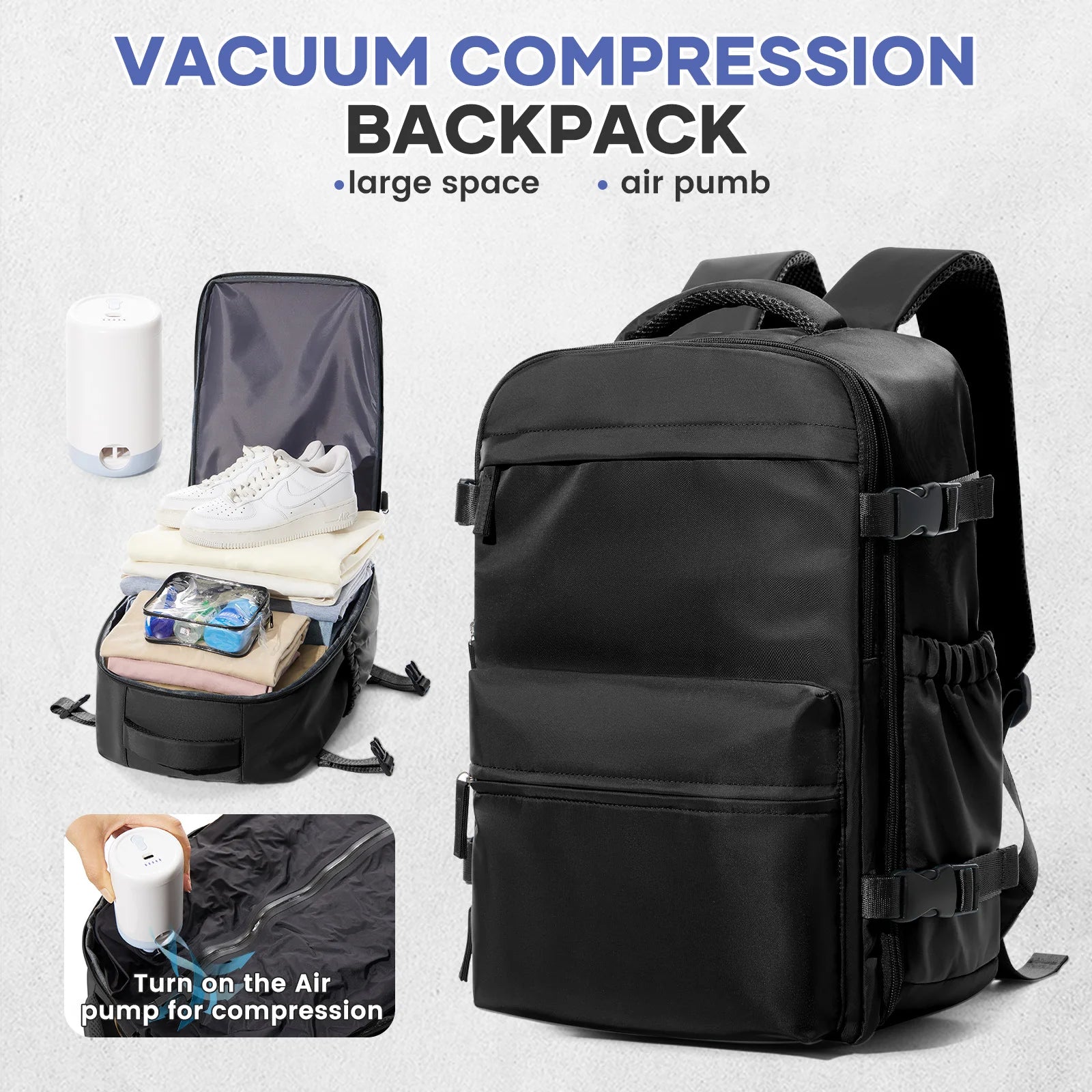 Vacuum Backpack Travel Bag by Snagg A Backpack