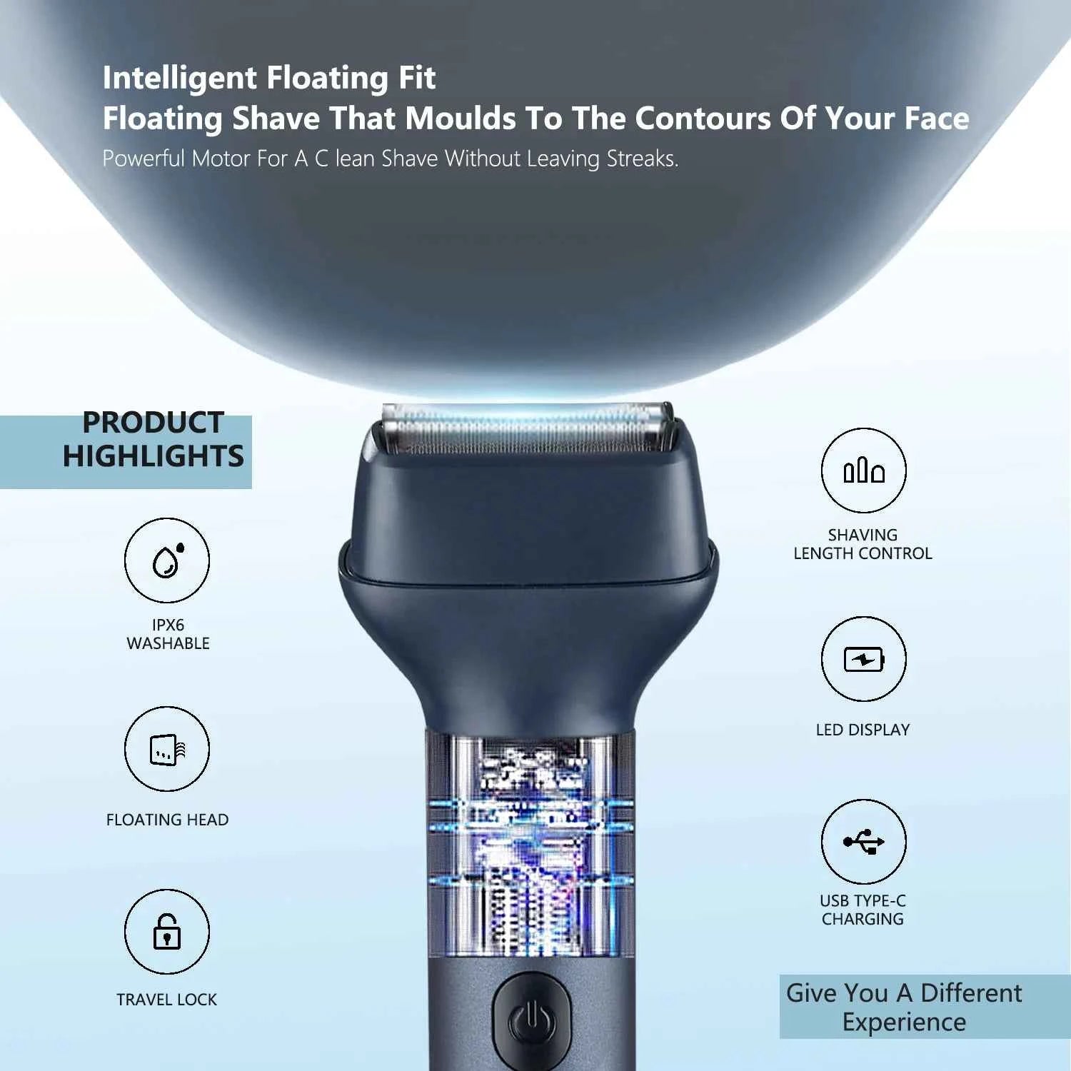 Professional 5 in 1 Complete Body Grooming System – IPX6 Waterproof Cordless Shaver & High Precision Trimmer Kit