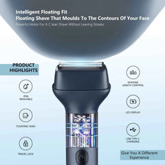 Professional 5 in 1 Complete Body Grooming System – IPX6 Waterproof Cordless Shaver & High Precision Trimmer Kit