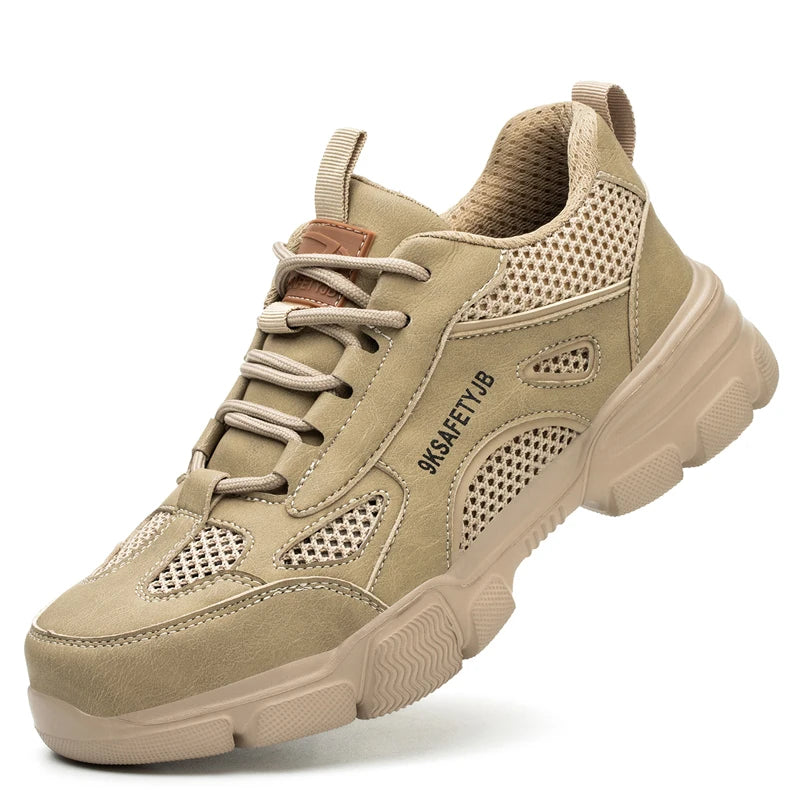 Lightweight Safety Shoes – Men Steel Toe Work by Snagg A Shoes