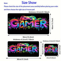 XXL Gaming Mouse Pad with Non-Slip Rubber Base by Snagg A Mouse Pad