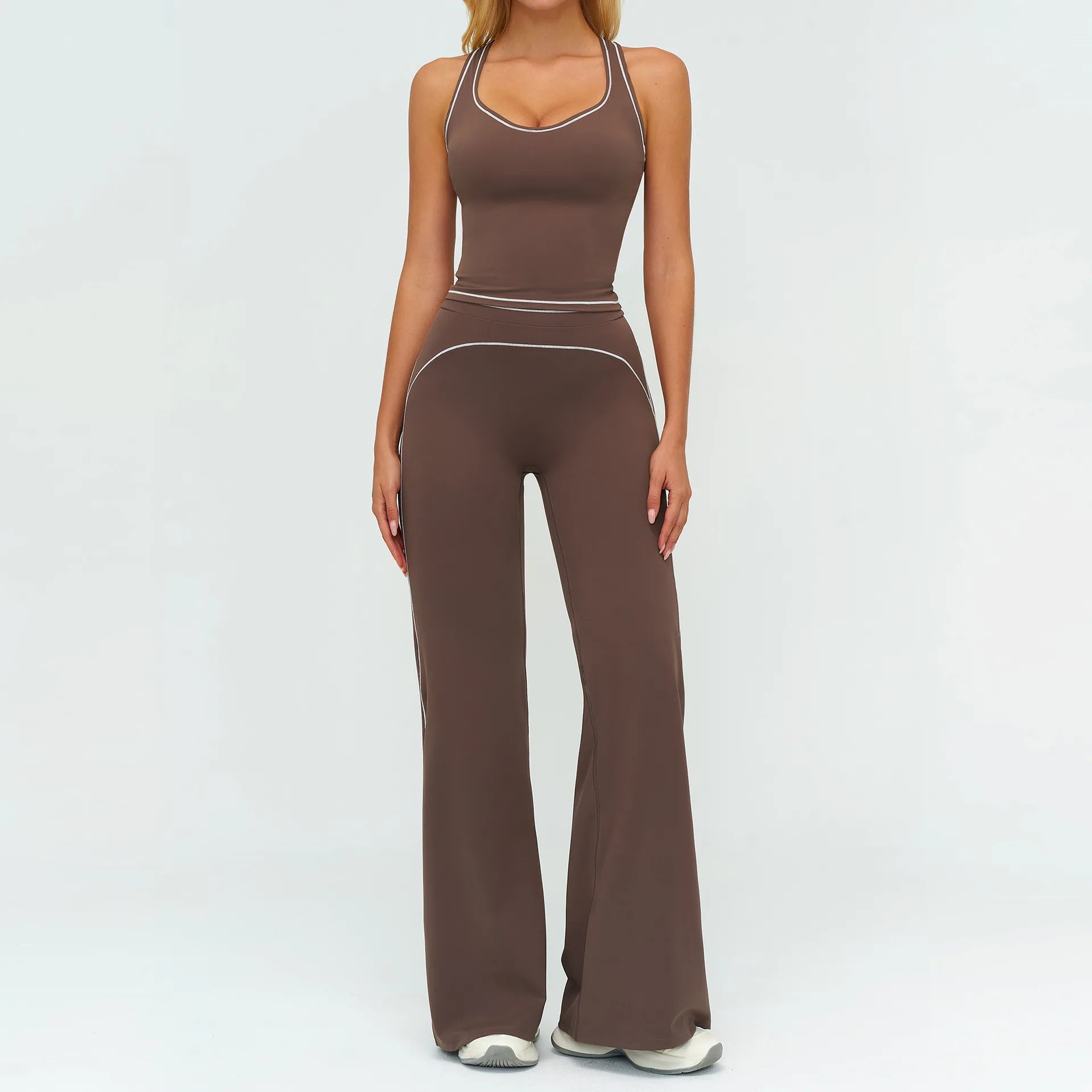 Women's 2-Piece Fitness Suit | Sports Bra & High Waist Leggings Yoga Gym Tracksuit Activewear
