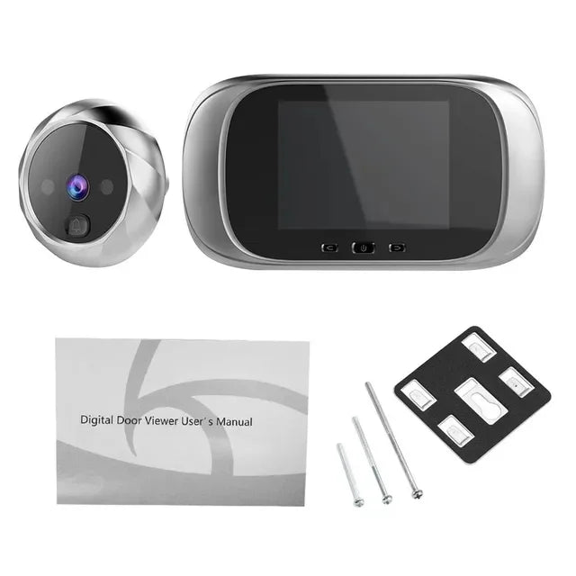 2.8″ Video Doorbell Peephole Camera – 90° Wide-Angle Digital Viewer with Motion Detection by Snagg A Doorbell Camera