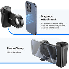MagSafe Bluetooth Shutter Smartphone Camera Handle Grip Selfie Stablizer by Snagg A Phone Holder