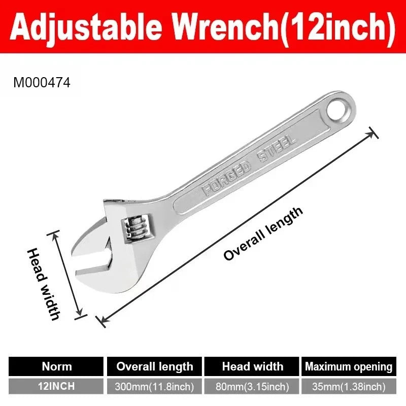 Heavy Duty Adjustable Wrench by Snagg A Wrench Set