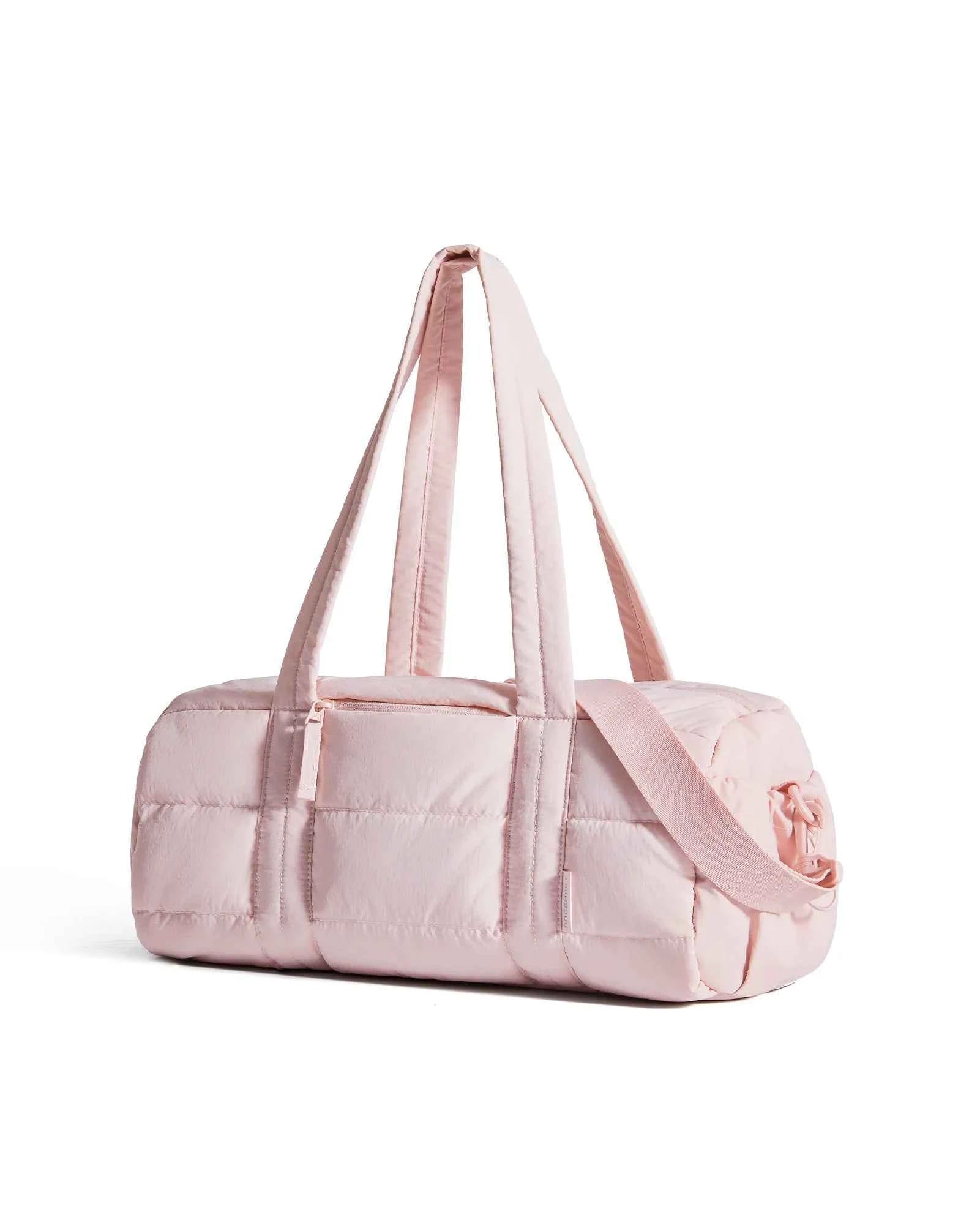 Women's Quilted Gym & Travel Duffle Bag – Yoga Mat Carrier with Wet & Dry Pocket for Sport & Weekend (18L)