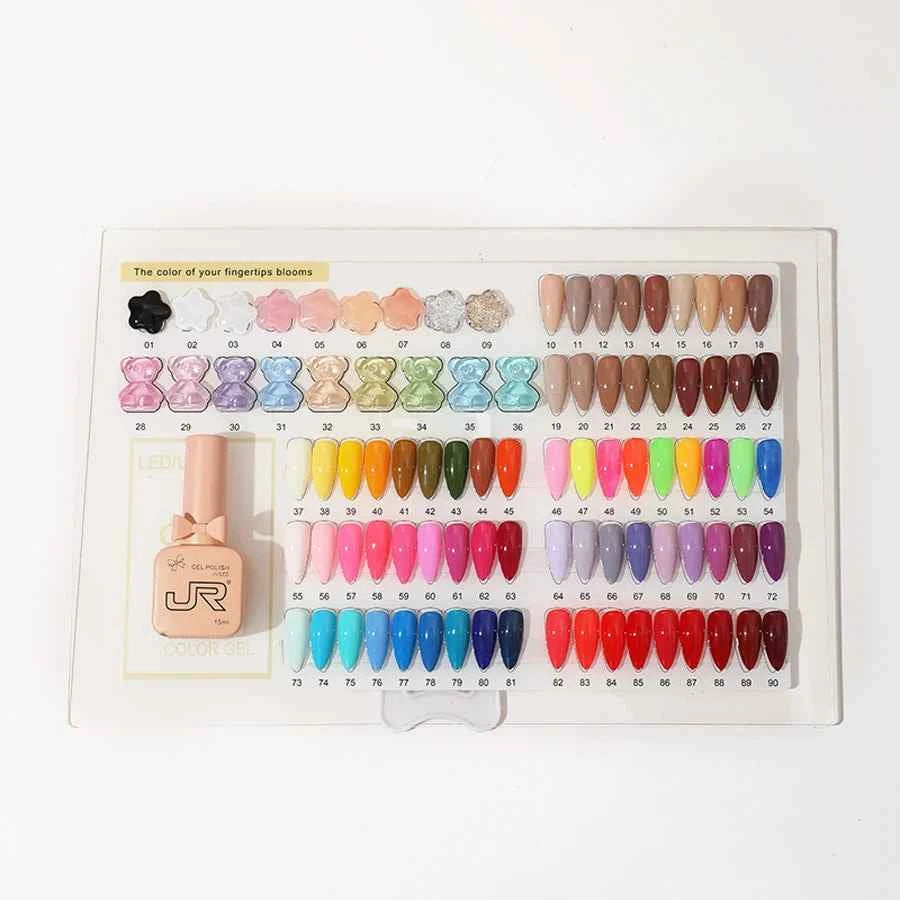 9pcs 15ml gel nail polish set Including Red Pink Nude - 10 Variants
