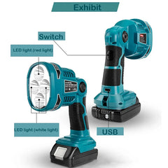 18V Cordless LED Work Light – Compatible with Makita Batteries