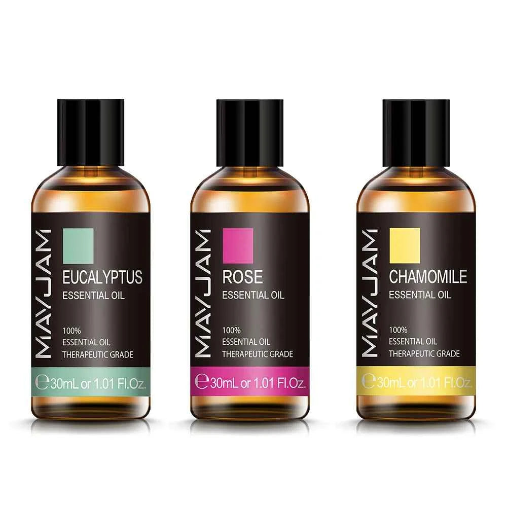 Professional Botanical 3 Piece Essential Oil Collections – 100% Pure Plant Extracts in 10ml & 30ml Configurations