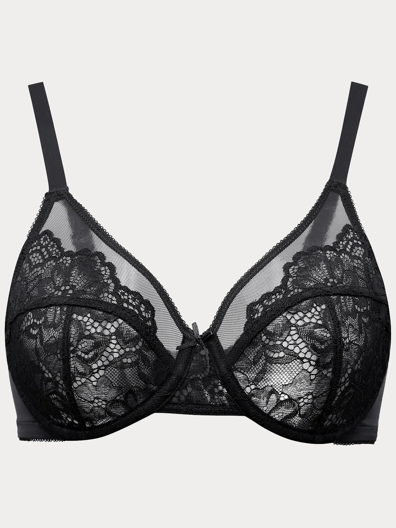 Plus Size Minimizer Bra | Floral Lace Underwire Full Coverage