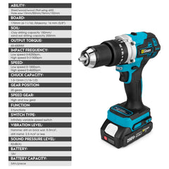 650N·m Brushless Cordless Impact Drill