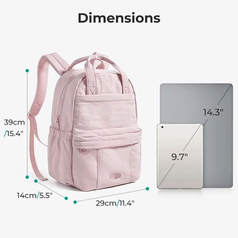 Women's Large Capacity Lightweight Travel Backpack – Laptop School Bag & Carry-On Luggage