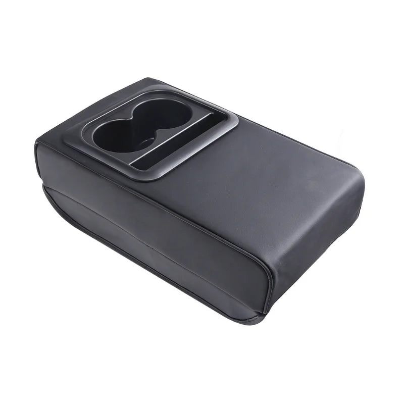 Armrest Box Cushion Pad with Dual Cup Holders by Snagg An Armrest