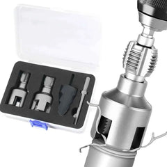 1 Set Professional PPR/PVC Water Pipe Threader & Triple Flute Counterbore Kit