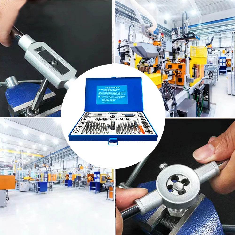 40-Piece SAE Tap & Die Set - SnaggIt