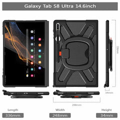 Rotation Hand Ring Stand Case For Samsung Galaxy Tab S8 S9 S10 Ultra by Snagg A Tab Case