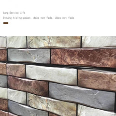 3D Self-Adhesive Brick Wall Stickers - SnaggIt