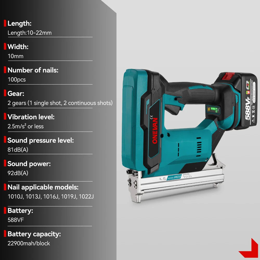 1022J Brushless Electric Nail Gun