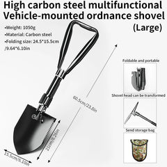 Military Grade Folding Survival Shovel by Snagg A Shovel