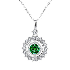 1ct Green Moissanite Pendant Necklace - SnaggIt