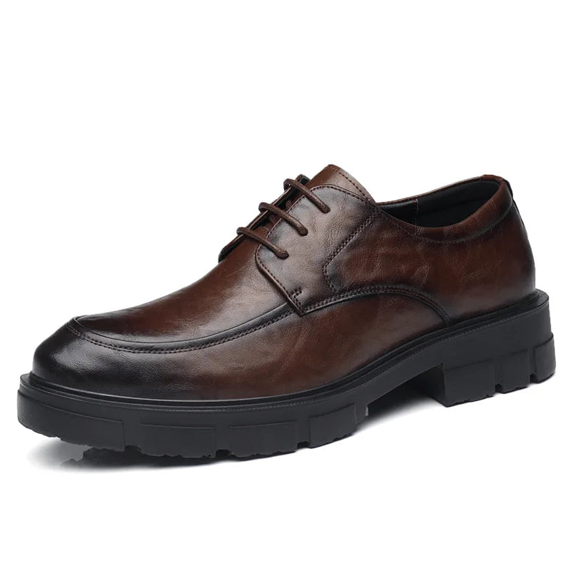 Men’s Height-Increasing Leather Dress Shoes by Snagg A Shoes