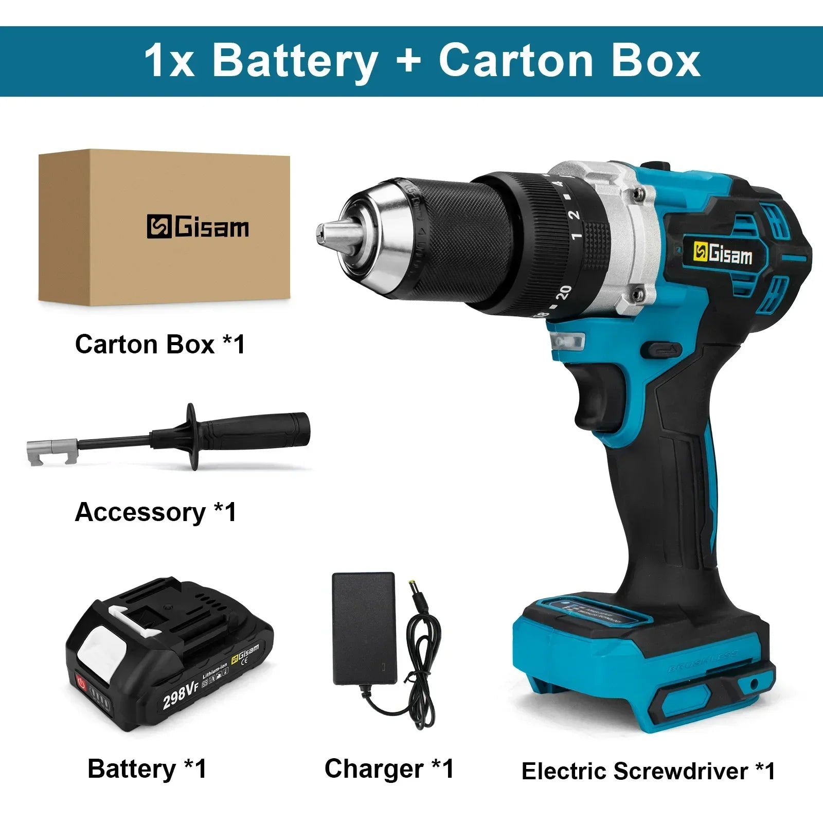 650N·m Brushless Cordless Impact Drill