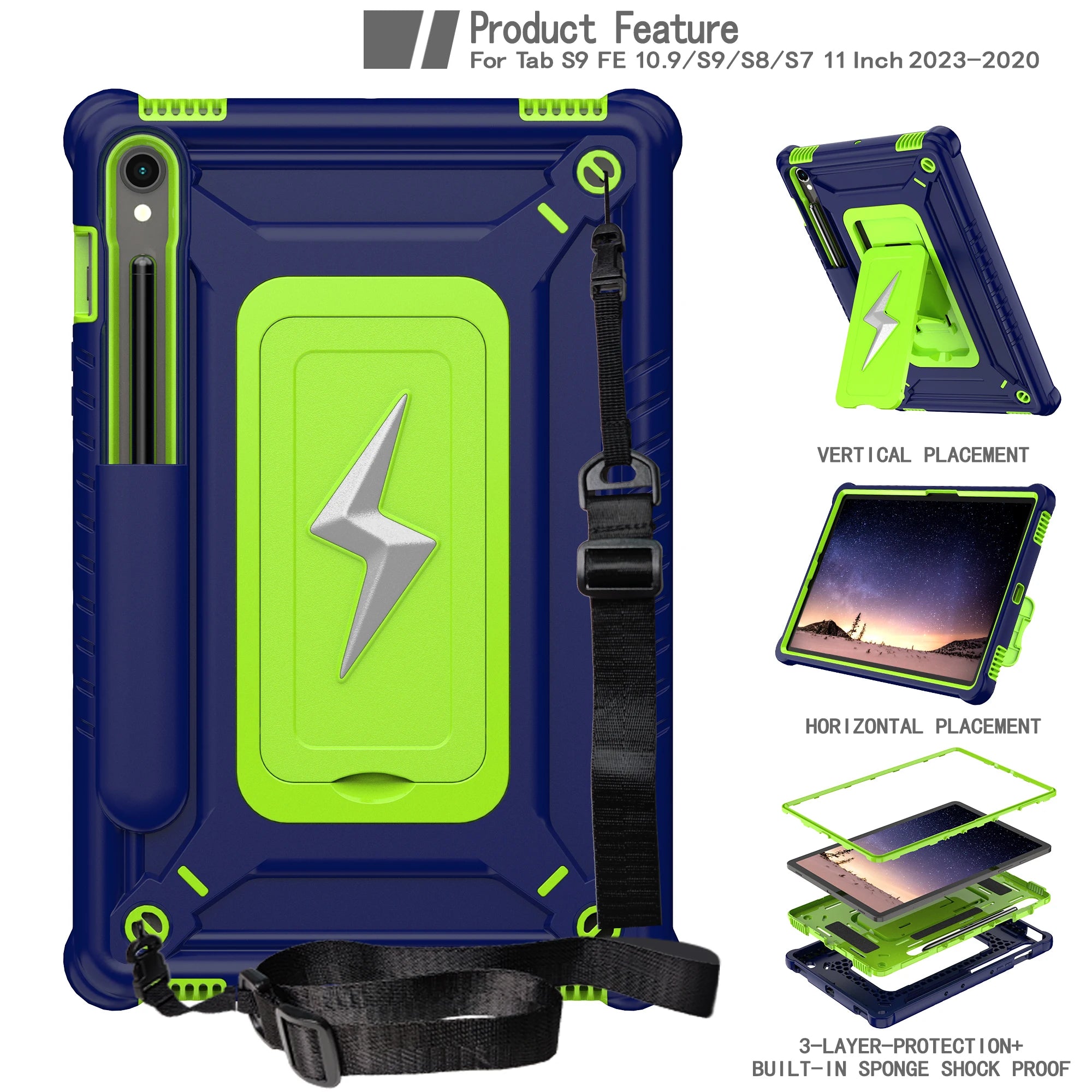 Stand Case for Samsung Tab S10 /S9 /S8 by Snagg A Tab Case