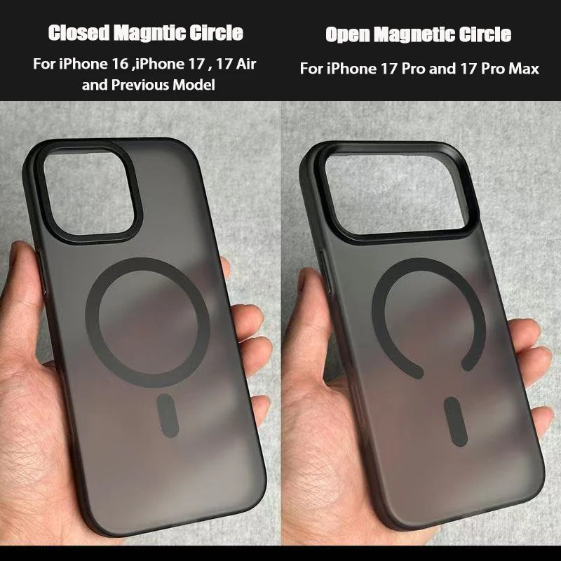 Matte MagSafe Translucent Frosted Shockproof Case – for iPhone 15 Series - Phone Cases & Covers