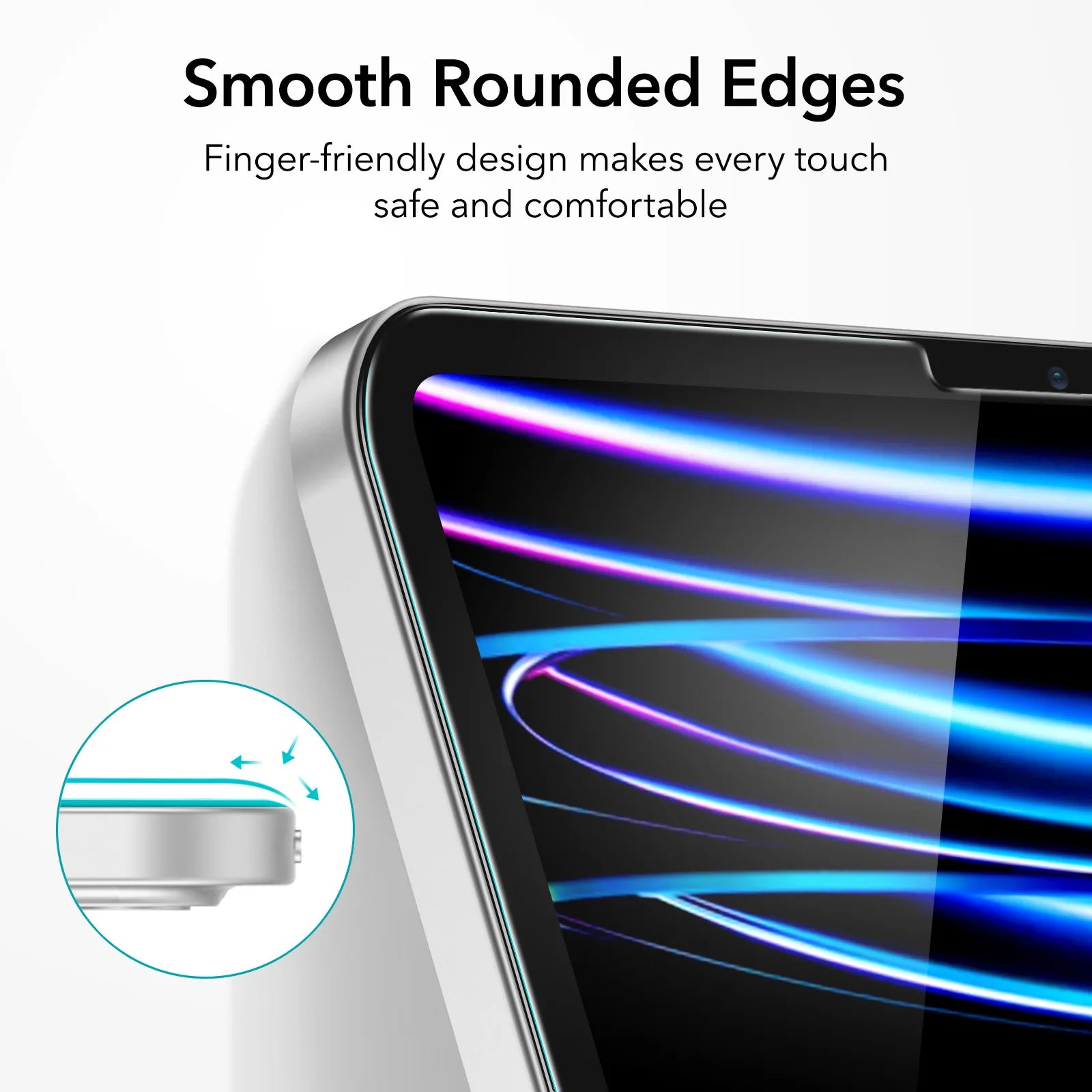 2Pack Screen Protector Tempered-Glass Film with Frame for iPad 11/10(2025/2022) iPad Air 13/11 (2025) Mini 7/6 Air 5/4 by Snagg A Screen Protector