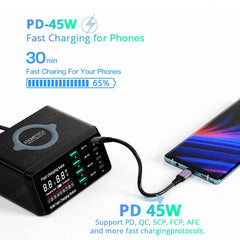 Multi-Port Fast Charging Station with PD & QC3.0 Quick Charge by Snagg A Charging Station