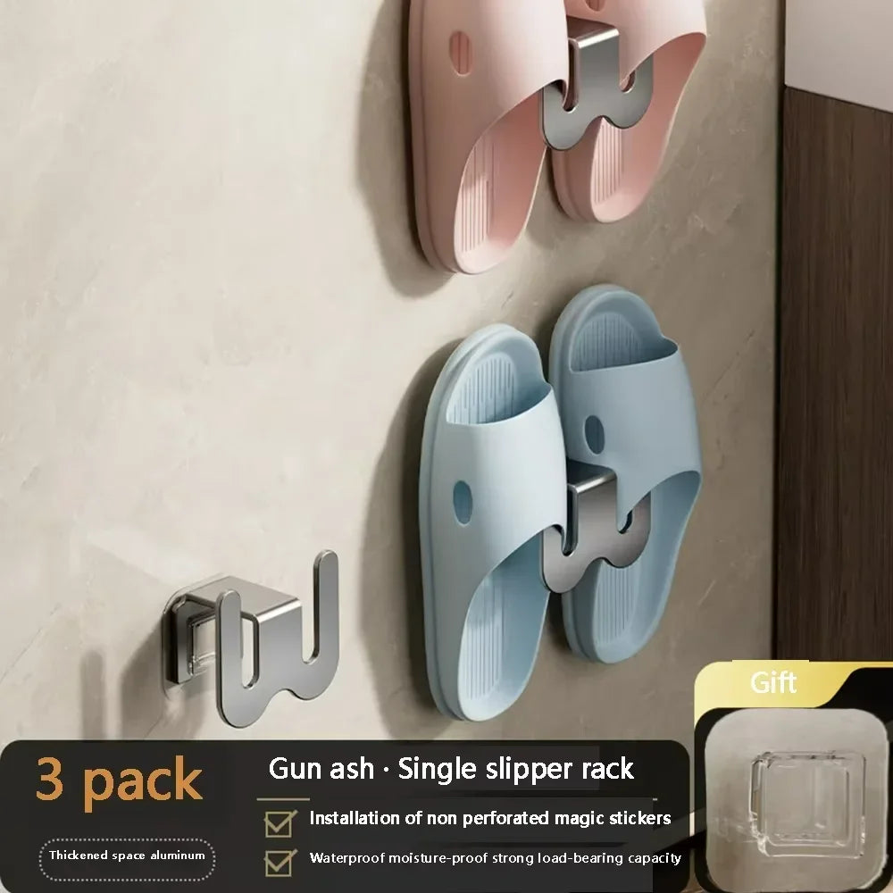 Wall-Mounted Slipper Rack by Snagg A Hook