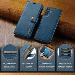 Detachable Magnetic Leather Wallet Case for Samsung Galaxy A Series by Snagg A Wallet Case
