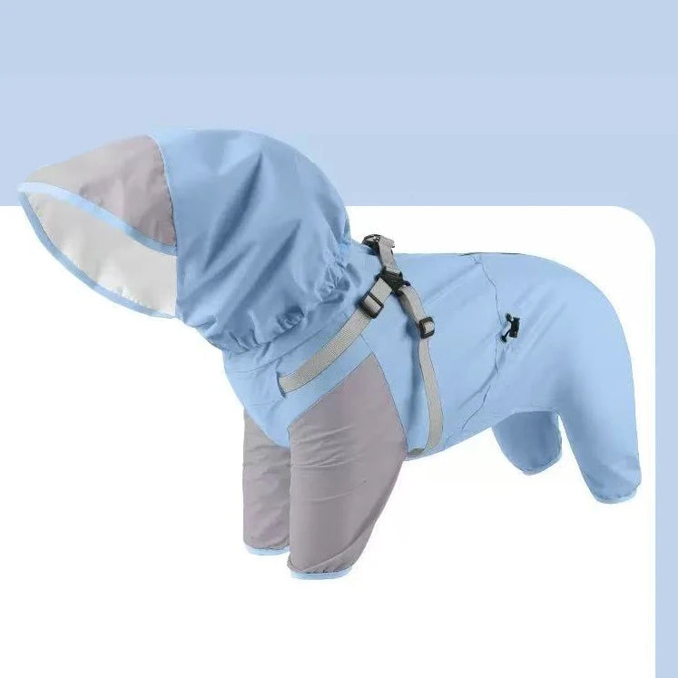 Waterproof Hooded Dog Raincoat by Snagg A Jacket