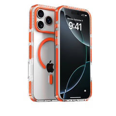 Luxury PE Striped Border MagSafe Phone Case – iPhone 17 Series - Cases & Covers