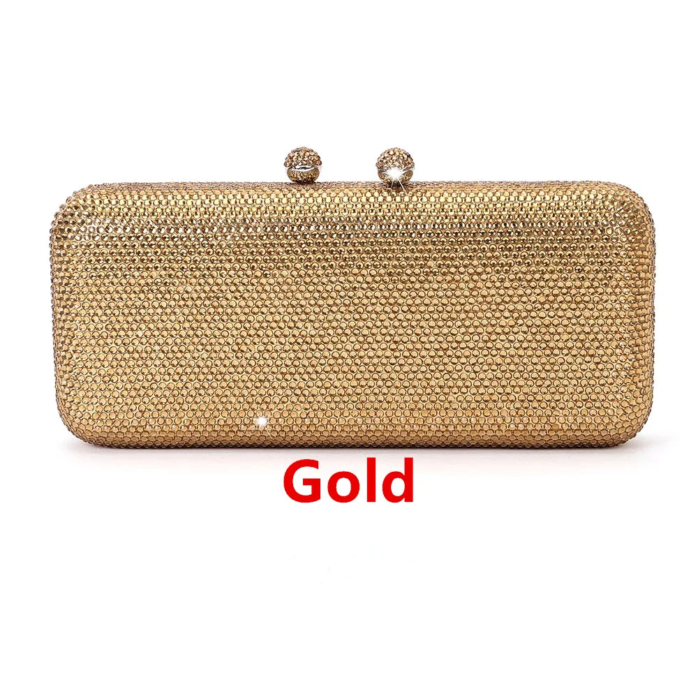 Italy-Inspired Crystal Diamond Evening Clutch