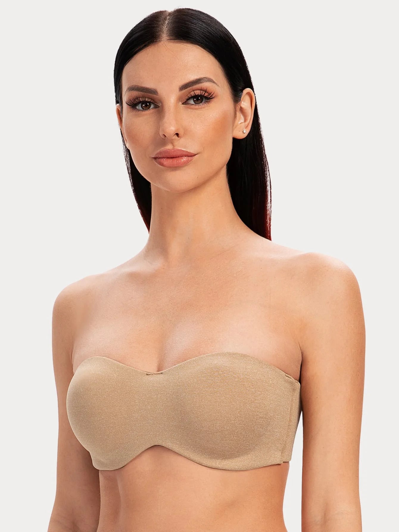 Strapless Minimizer Bra | Underwire Bandeau Half Cup Full Support