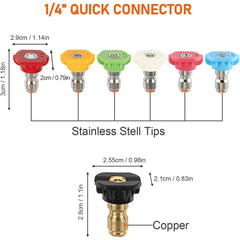 4000 PSI Spray Gun with Nozzles & Foam Lance Kit by Snagg A Foam Cannon