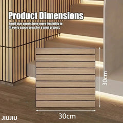 Self-Adhesive Vinyl Waterproof Wood-Grain Striped Wall Stickers by Snagg A Vinyl Sticker