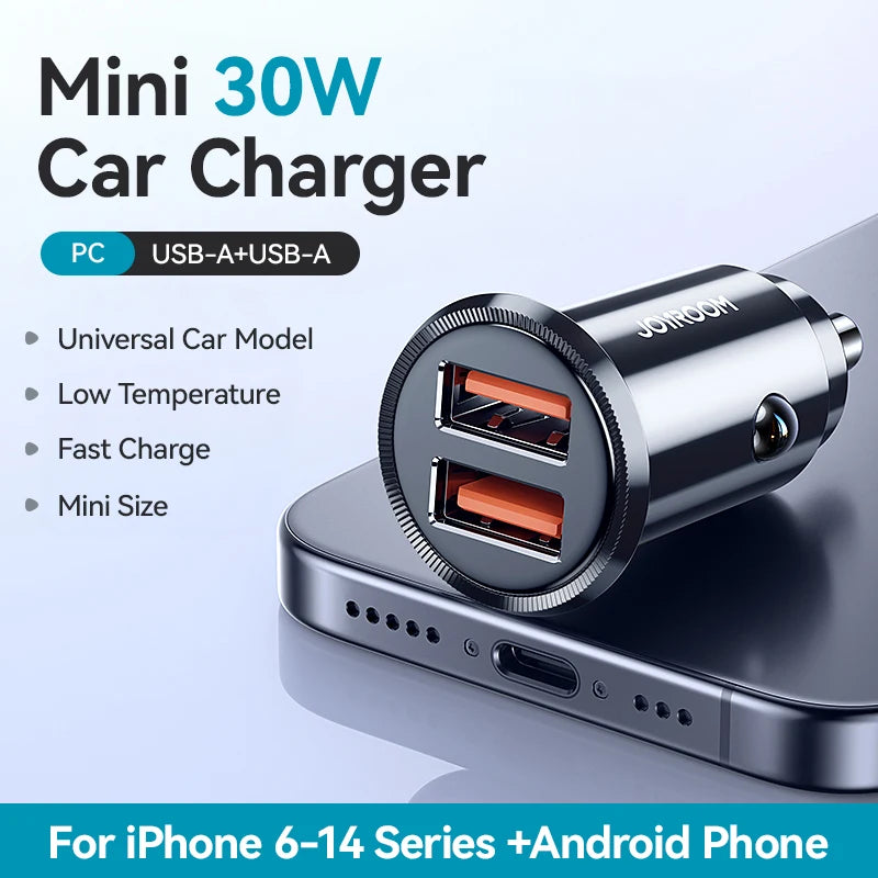 30W Mini Car Charger by Snagg A Car Adapter