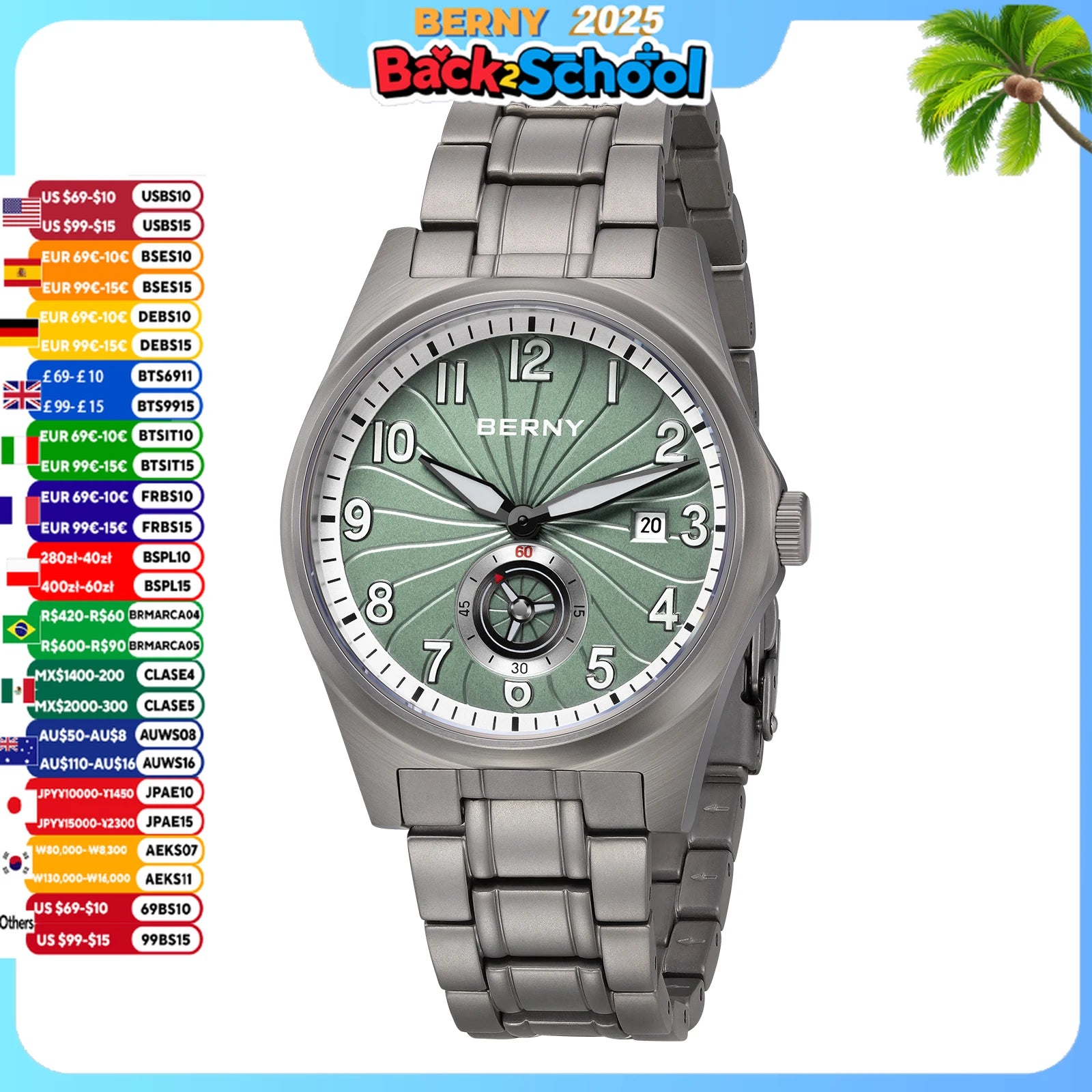 BERNY Full Titanium Automatic Watch