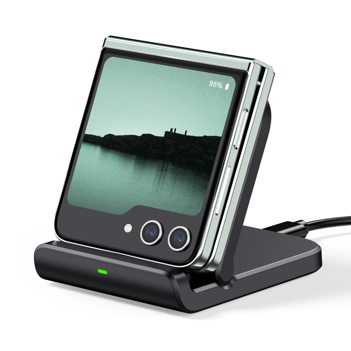 Samsung Z Flip Foldable Wireless Fast Charging Stand | Galaxy S25 Z Flip 7 6 Moto Razr 50 60 Ultra